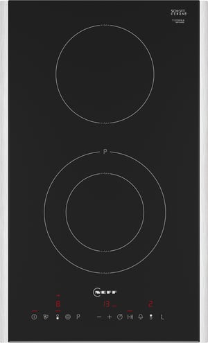 Neff T13TDF9L8 Cooktop, Black, Built-in, 30 cm, Ceramic, 2 zones