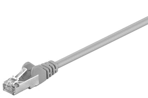Goobay 50127 Network Cable, Gray, 1 m, Cat5e F/UTP (FTP)