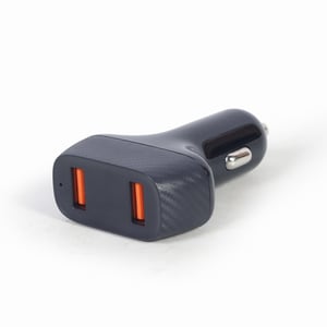 Gembird TA-U2QC3-CAR-01 Ladegerät für mobile Geräte, universell einsetzbar, schwarz, Zigarettenanzünder, automatisch
