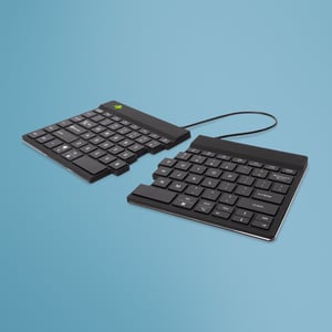 R-Go Tools Ergonomische R-Go Split Break-Tastatur, mit Software für Pausen, QWERTY (US), Bluetooth, schwarz