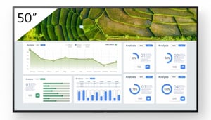 Sony FW-50BZ30L skyltdisplay Platt skärm Digital Signage 127 cm (50") LCD Wi-Fi 440 cd/m² 4K Ultra HD Svart Android 24/7