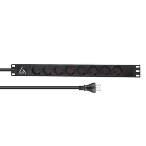 Lanview LVR-2MDK-LIC-DK8 rozdzielacz zasilania PDU 8 x gniazdo sieciowe 1U Czarny