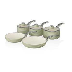 Swan Retro 5-piece cookware set