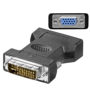 Microconnect MONAJ Adapter für DVI-I-Kabel 24+5-polig HD15 Schwarz
