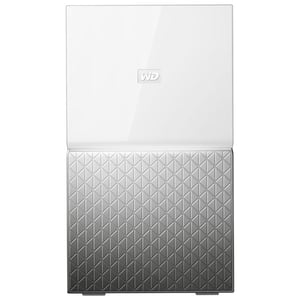 Western Digital MY CLOUD HOME Duo – Privater Cloud-Speicher 6 TB – Kabelgebundenes LAN – Silber, Weiß