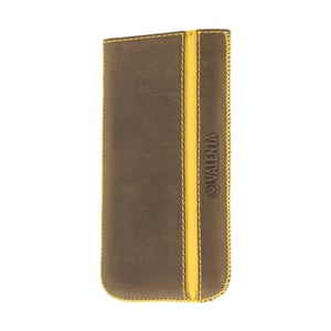 Valenta Pocket Stripe Vintage pokrowiec na telefon komórkowy Etui wsuwane Brązowy