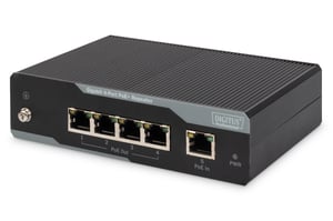 Digitus 4-portars gigabit PoE+ signalförstärkare