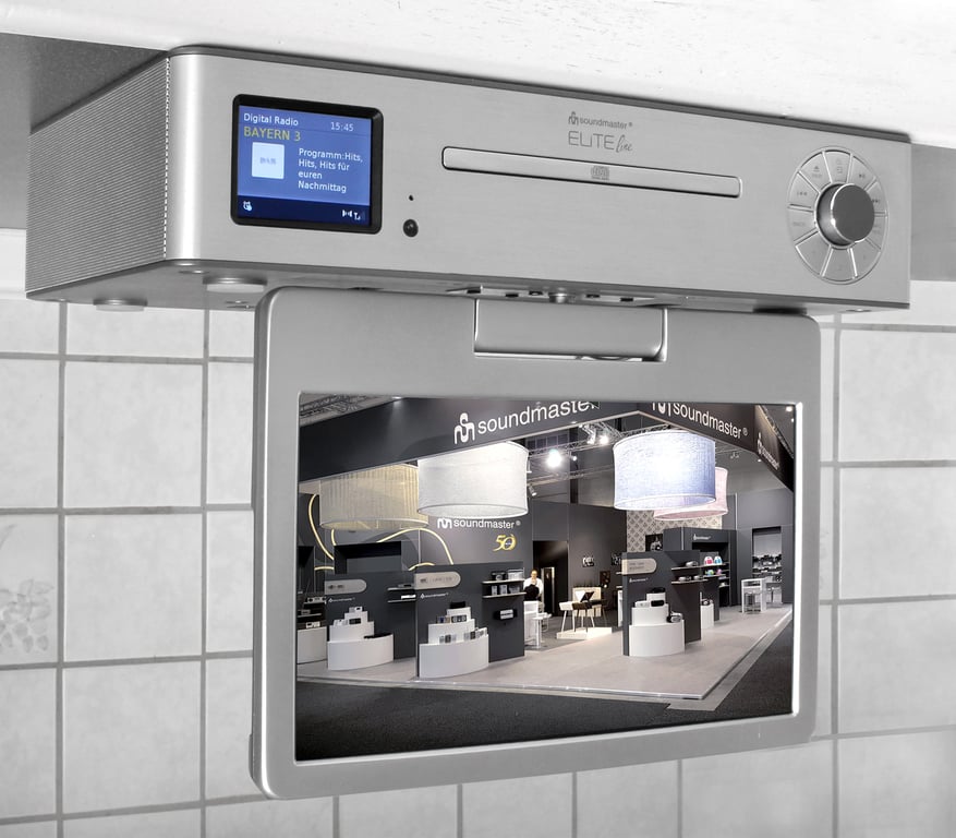Soundmaster KTD1020SI odtwarzacz DVD/Blu-ray Odtwarzacz CD HiFi Srebrny