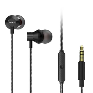 Aiwa ESTM-50BK Kopfhörer/Headset, kabelgebunden, In-Ear, Musik