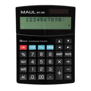 MAUL MTL 800 kalkulator Desktop Wyświetlacz kalkulatora Czarny