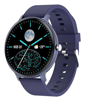 Tracer TW10 NAVY 3,3 cm (1.3") TFT 44 mm Cyfrowy 240 x 240 px Ekran dotykowy Granatowy (marynarski), Niebieski