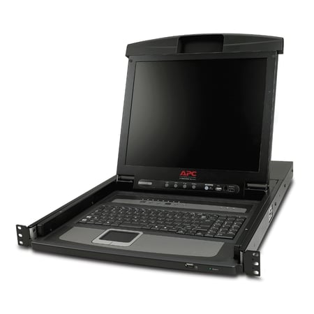APC AP5808 konsola rackowa 43,2 cm (17") Czarny 1U