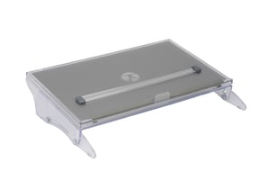 BakkerElkhuizen FlexDesk 640 ComfortRead clipboard Ethylene-vinyl acetate (EVA) foam, Plastic, Steel Light Gray, Transparent