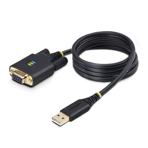 StarTech 1P3FFCNB-USB-SERIAL parallellkabel, svart, 1 m, USB typ A till DB-9