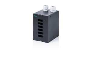 Digitus Glasfaser-Splitter für DIN-Schiene, 6-Port, SC DX/LC Quad, schwarz