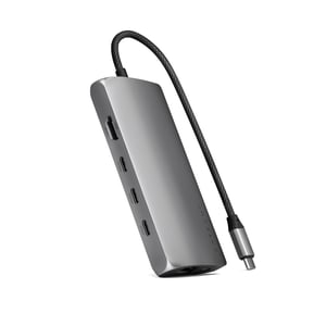 Satechi ST-P8KEM stacja dokująca Przewodowa USB 3.2 Gen 1 (3.1 Gen 1) Type-C Szary