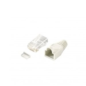 Stecker 121175 RJ-45, transparent, weiß