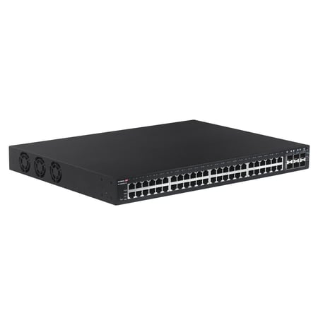 Edimax 54-Port Gigabit PoE+ Long Range Web Smart Switch with 6 Zarządzany Gigabit Ethernet (10/100/1000) Obsługa PoE 1U Czarny