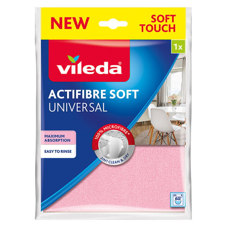 Vileda 171805 ściereczka czyszcząca Mikrofibra Różowy 1 szt.