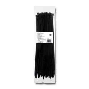 Qoltec 52220 kabelband Kabelband för stege Nylon Svart 50 st.