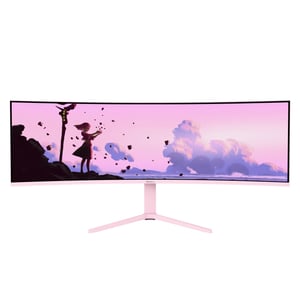 Arozzi Nova 49” Curved Computer Monitor 124.5 cm (49") 5120 x 1440 px Dual QHD LED Pink