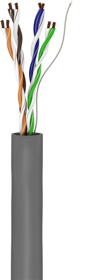 Goobay 68941 kabel sieciowy Szary 100 m Cat5e U/UTP (UTP)