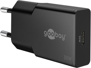 Goobay Slim Uniwersalne Czarny Prąd przemienny Szybkie ładowanie Wewnętrzna