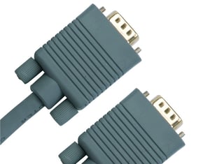 Jou Jye Computer 7.5m, 2xVGA kabel VGA 7,5 m VGA (D-Sub) Szary