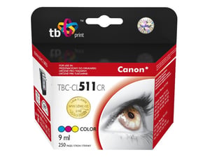 TB Print TBC-CL511CR nabój z tuszem 1 szt. Niebieski, Fioletowy, Żółty