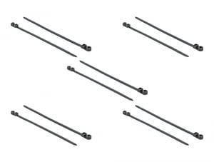 DeLOCK 18953 Cable Tie Cable Tie with Parallel Entry Polyamide Black 10 pcs.