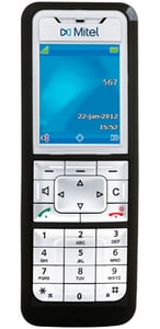 Mitel 612d DECT-telefon Svart, Silver