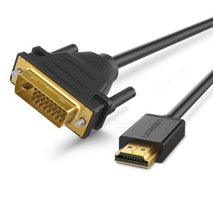 Ugreen 30116 Kabeladapter 1 m DVI-HDMI Schwarz