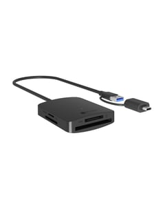 ICY BOX IB-CR302-CU3 USB 3.2 Gen 1 (3.1 Gen 1) Type-A-kortläsare, svart
