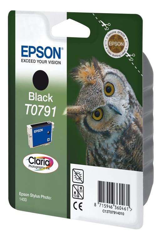 Epson Owl Wkład atramentowy Black T0791 Claria Photographic Ink