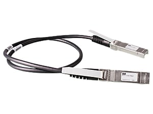 HPE X240 10G SFP+ to SFP+ 0.65m DAC InfiniBand / Fiber Optic Cable, 0.65 m SFP+, Black