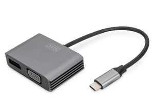 Digitus USB-Typ-C™ 4K 2-in-1-Grafikadapter DisplayPort + VGA