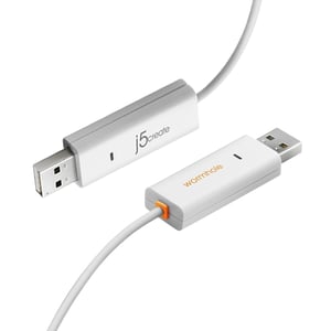 j5create JUC400 USB 2.0 Cable, 1.8 m, USB A, White