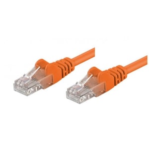Techly 3 m Cat5e UTP RJ-45-Netzwerkkabel, orange, U/UTP (UTP)