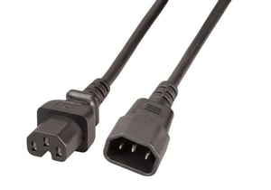 EFB Elektronik EK585.2 kabel zasilające Czarny 2 m C14 panel C15 panel