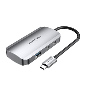 Vention TNDHB USB Type-C Hubs and Concentrators, 5000 Mbit/s, Gray
