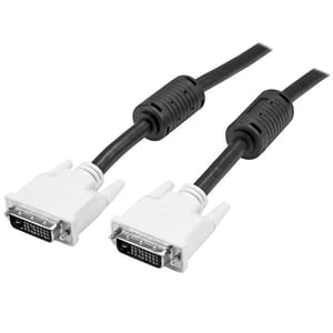 StarTech DVIDDMM2M DVI-kabel 2 m DVI-D Svart, Vit