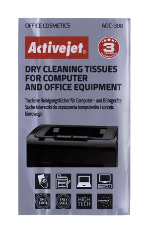 Activejet dust-free wipes, 24 count, AOC-300