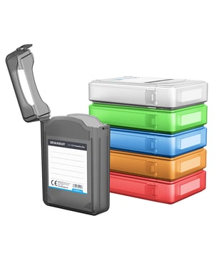 GRAUGEAR G-PB35-6 skrzynka magazynowa Obudowa HDD Prostokątny Plastik Niebieski, Zielony, Szary, Pomarańczowy, Czerwony, Biały