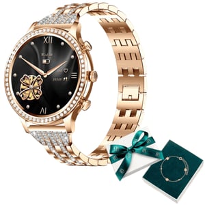 Manta Diamond Lusso 3,35 cm (1.32") IPS 43 mm Cyfrowy 360 x 360 px Ekran dotykowy Złoto