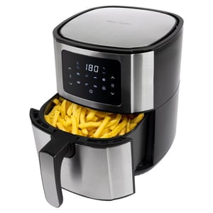 ProfiCook PC-FR 1239 H Enkel 5,5 l Fristående varmluftsfritös Svart, Rostfritt stål