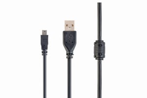 Gembird 1,8 m USB 2.0 A/mini-USB-kabel USB 1,8 m USB A Mini-USB B Svart
