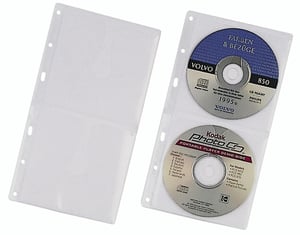 Durable 5203-19 Pocket Case for 2 Discs, Clear