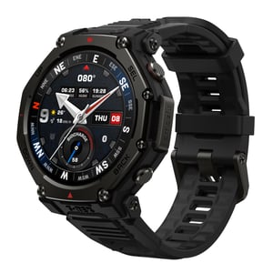 Amazfit T-rex 3 Pro 3,35 cm (1.32") AMOLED 44 mm Cyfrowy 466 x 466 px Ekran dotykowy Czarny Wi-Fi GPS