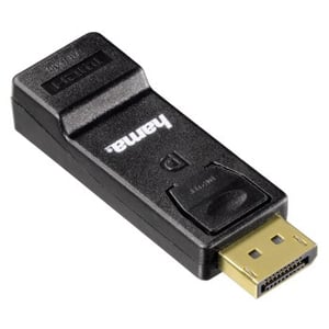 Hama 00054586 DisplayPort to HDMI Cable Adapter, FM, Black