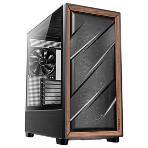Antec 0-761345-10133-2 säkerhetsanordningar och fästen för Midi Tower-datorer, svart, trä